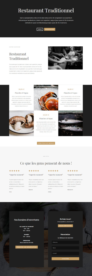 site de restaurant par totum orbem creation de site internet